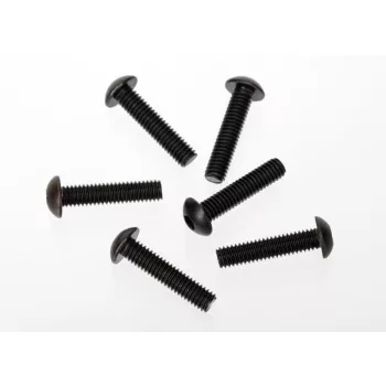   4x18mm-es félgömbfejű csavarok belső hatszögletű csavarokkal (6 db) TRAXXAS E-Revo 2.0, XO-1