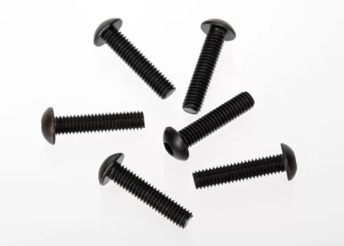 4x18mm-es félgömbfejű csavarok belső hatszögletű csavarokkal (6 db) TRAXXAS E-Revo 2.0, XO-1