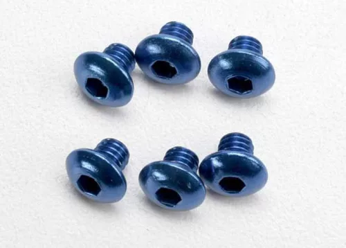 gömbölyű fejű csavar alumínium kék 4x4mm imbusz (6)
