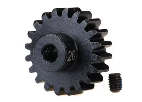 20 fogú, edzett motorfogaskerék, 32dp (3mm tengely) TRAXXAS 4x4 és VXL Rustler, Slash, Stampede, TRX-4 és 6 modellekhez