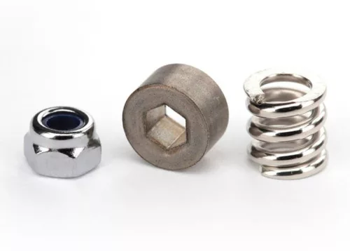 Csúszókuplung feszítőrugó perselyel és rögzítőanyával