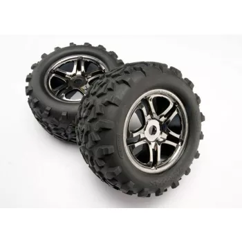   Maxx 3.8 gumiabroncsok fekete-króm 17 mm-es felniken (2) TRAXXAS T-Maxx, E-Revo, Summit, Revo (TSM minősítésű)