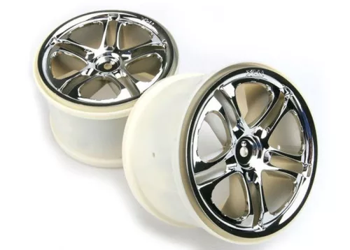 SLVR Split-Spoke 3.8 felnik króm 14mm (2) TRAXXAS T-Maxx, Summit, Revo