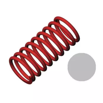   GTR Lengéscsillapító-rugó piros elöl 120mm (4.9 fokozat ezüst) (2)