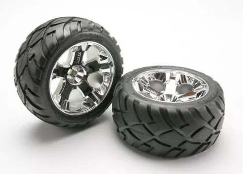 Anaconda gumiabroncsok 2.8 króm felniken hátul (2 db) TRAXXAS Nitro hátul/Electromos elöl/hátul
