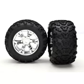   Maxx gumiabroncsok Geode 3.8 króm felniken (2) TRAXXAS Summit, Revo, Tmaxx