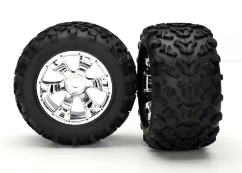 Maxx gumiabroncsok Geode 3.8 króm felniken (2) TRAXXAS Summit, Revo, Tmaxx