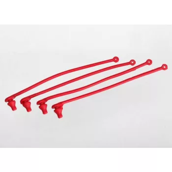   Karosszéria klipsz tartók, piros (4) TRAXXAS Spartan, DCB M43