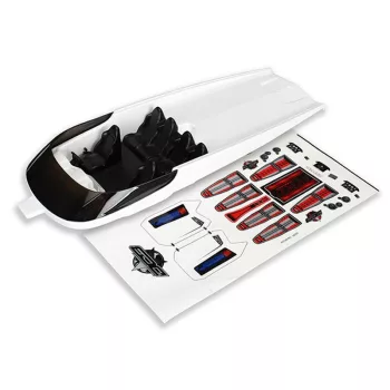DCB M41 törzsburkolat fehér TRAXXAS matricával