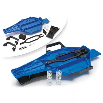   LCG alváz átalakító készlet, kék, TRAXXAS 2WD és VXL Slash, Raptor, Drag Slash modellekhez