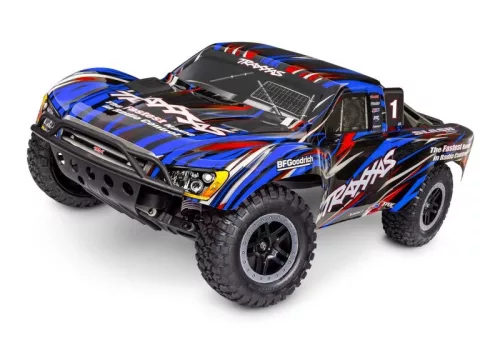 TRAXXAS Slash 1/10 2WD Short-CourseTruck kék RTR, BL-2S