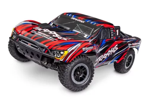 TRAXXAS Slash 1/10 2WD Short-CourseTruck piros RTR, BL-2S