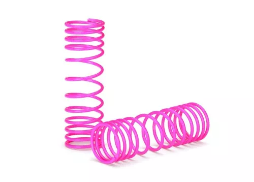 Ultra Damper rugók L progresszív első rózsaszín (2) TRAXXAS 2WD és VXL Slash, Raptor