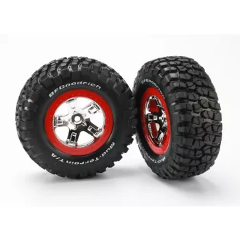 BFGoodrich T/A KM2 gumiabroncsok króm/piros felniken (2)