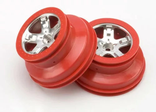 SCT 2.2/3.0 szatén-króm/piros felnik elöl (2)