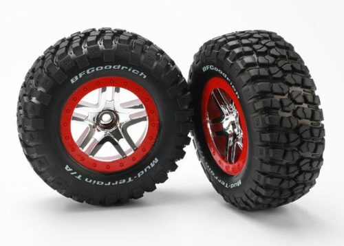 BFGoodrich T/A KM2 Reifen auf Felgen satin/rot vorne (2)