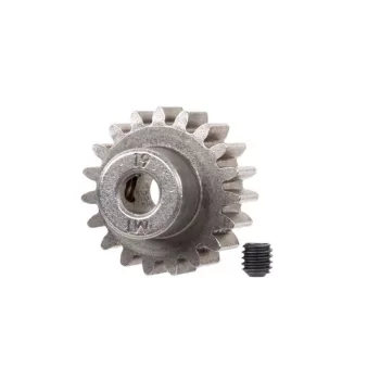   19 fogú, edzett acél motorfogaskerék 5 mm-es tengelyhez (1. modul) TRAXXAS