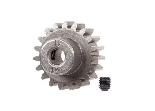 19 fogú, edzett acél motorfogaskerék 5 mm-es tengelyhez (1. modul) TRAXXAS