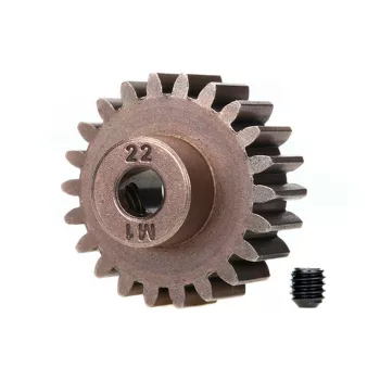   22 fogú motorfogaskerék 5 mm-es tengelyhez acél fogaskerékhez (1. modul) TRAXXAS X-Maxx, XRT, Maxx
