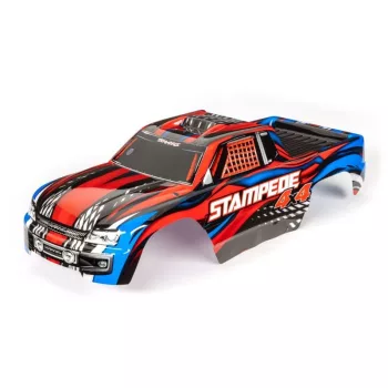 Karosszéria Stampede 4x4 piros, matricával