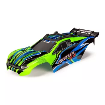 Karosszéria Rustler 4x4 zöld/kék, matricával