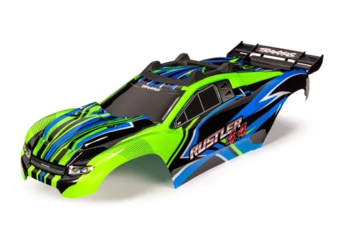 Karosszéria Rustler 4x4 zöld/kék, matricával