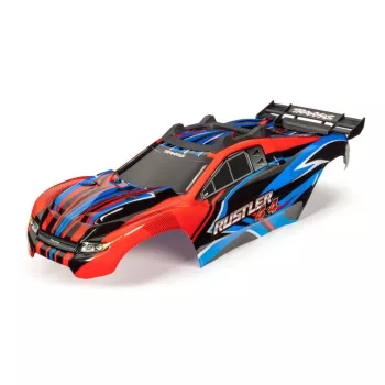 Karosszéria Rustler 4x4 piros/kék, matricával