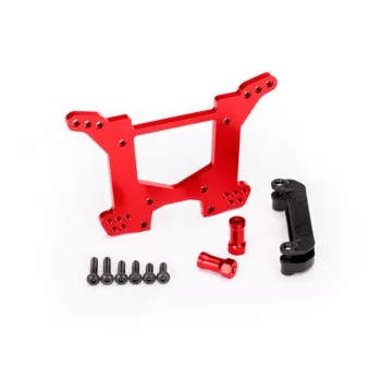   Hátsó lengéscsillapító torony 7075-T6, alumínium, piros, TRAXXAS Rustler 4x4-hez, Hoss