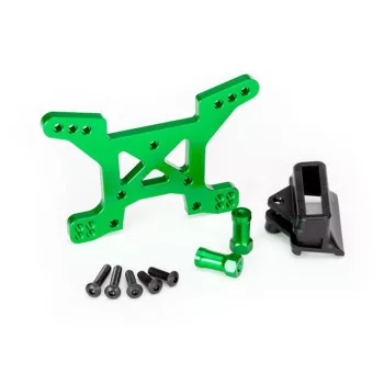   Első lengéscsillapító torony 7075-T6, alumínium, zöld, TRAXXAS Rustler 4x4-hez, Hoss