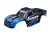 Stampede 4x4, kék karosszéria matricákkal, TRAXXAS karosszéria tartóval