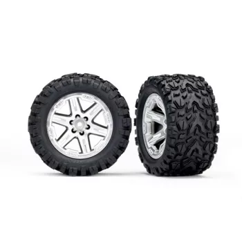   Talon EXT gumiabroncsok RXT 2.8 felniken szatén króm (2) TRAXXAS Rustler 2WD elöl/4x4 elöl/hátul (TSM besorolású)