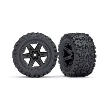   Talon EXT gumiabroncsok RXT 2.8 felniken fekete (2) TRAXXAS Rustler 2WD elöl/4x4 elöl/hátul (TSM besorolású)