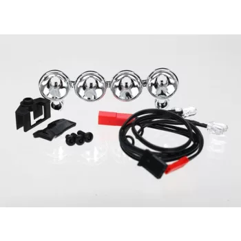 LED fényszórók, króm, elöl, TRAXXAS Stampede 4x4-hez