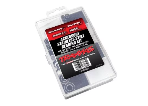 Rozsdamentes acél golyóscsapágy készlet 4x4 komplett Traxxas Slash 4x4, Stampede 4x4, Rustler 4x4, Hoss 4x4 VXL