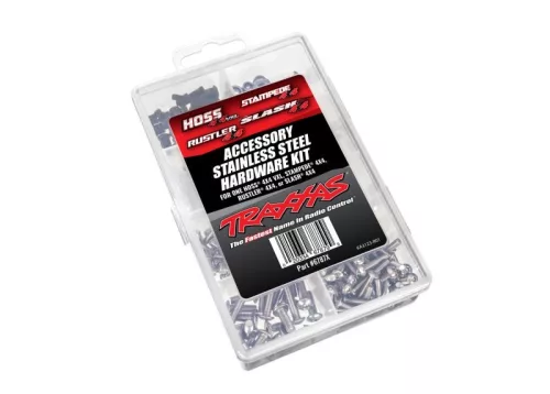 Komplett rozsdamentes csavarkészlet Traxxas Slash 4x4, Stampede 4x4, Rustler 4x4, Hoss 4x4 VXL-hez