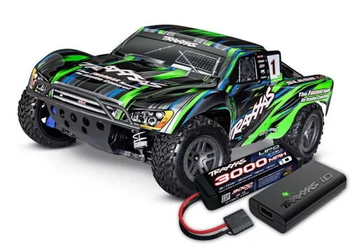 Traxxas slash 4x4 bl-2s zöld 1/10 short-course RTR np825