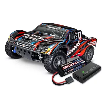   TRAXXAS Slash 4x4 BL-2S piros 1/10 Rövidpályás RTR, BL-2S Brushless, 2827X akkumulátorral + 2920 töltővel