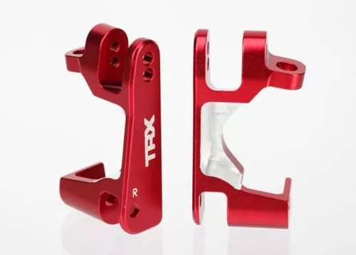 C-agyak 6061-T6 alumínium piros első bal és jobb TRAXXAS 4x4&VXL Rustler, Slash, Stampede, Hoss, Rally,0-3