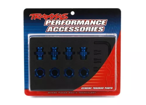 Kerékagy 17mm-es anyával, kék, fogazattal (4) TRAXXAS 4x4&VXL Rustler, Slash, Stampede, Hoss, Rally