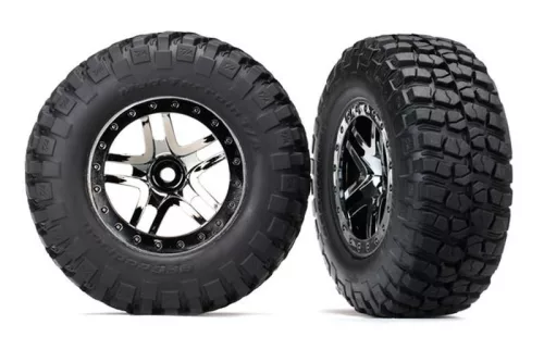 BFGoodrich S1 gumiabroncsok 2.2/3.0 króm/fekete felniken (2) TRAXXAS Slash 2WD hátul, Slash 4x4 elöl/hátul (TSM besorolású)