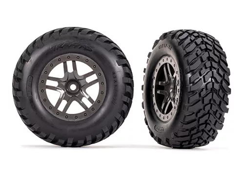 SCT gumiabroncsok SCT felniken, szürke (2) TRAXXAS 2WD hátul, 4WD elöl/hátul (TSM besorolású)