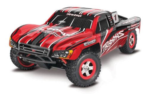 TRAXXAS SLASH 4X4 PIROS 1/16 RTR KEFÉS MOTORRAL, AKKUMULÁTORRAL ÉS USB-C TÖLTŐVEL