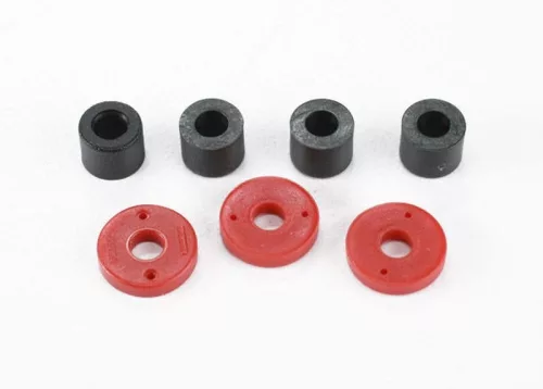 Dugattyúlemez (2x0,5 mm-es furat) GTR 1/16 lengéscsillapítókhoz (4 db) TRAXXAS 1/16 Slash, E-Revo, Summit és TRX-4 Traxx