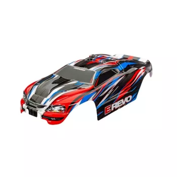 Karosszéria 1/16 E-Revo 4X4 piros/kék