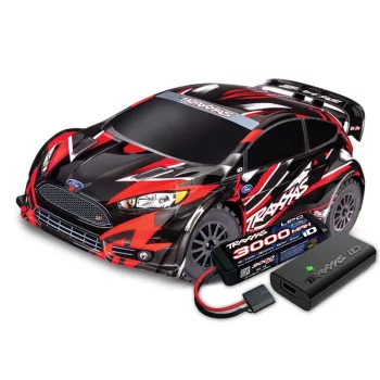 Traxxas ford fiesta st 4x4 bl-2s piros 1/10 rally RTR np825