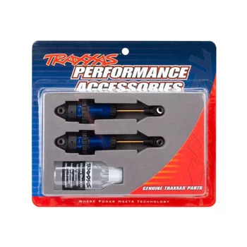   GTR lengéscsillapító L kék (teflon és titán bevonattal) (2) TRAXXAS 4x4&VXL Slash, Rustler, Stampede, Hoss