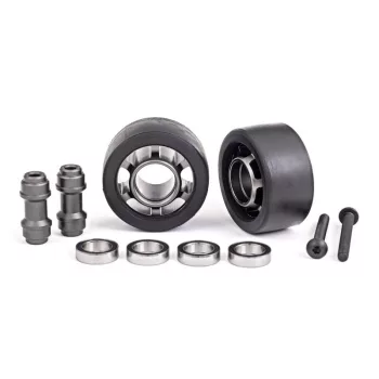   Komplett kerék wheelie bar-hoz 6061-T6 alumínium sötét titán (2) TRAXXAS X-Maxx, XRT, Maxx