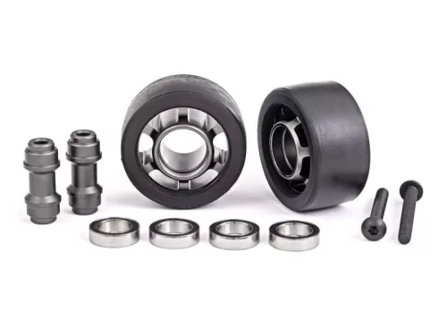 Komplett kerék wheelie bar-hoz 6061-T6 alumínium sötét titán (2) TRAXXAS X-Maxx, XRT, Maxx