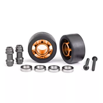   Komplett kerék wheelie bar-hoz 6061-T6 alumínium narancs (2) TRAXXAS X-Maxx, XRT, Maxx