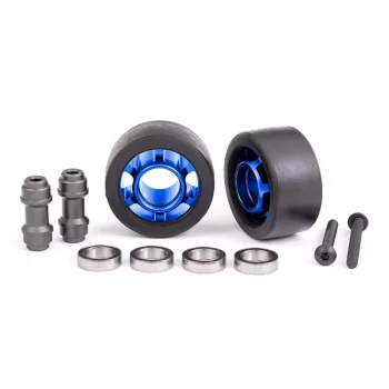   Komplett kerék wheelie bar-hoz 6061-T6 alumínium kék (2) TRAXXAS X-Maxx, XRT, Maxx